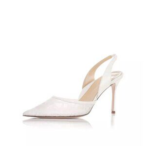 NWT Marion Parke Eleanor 85 Slingback | Ivory Lace